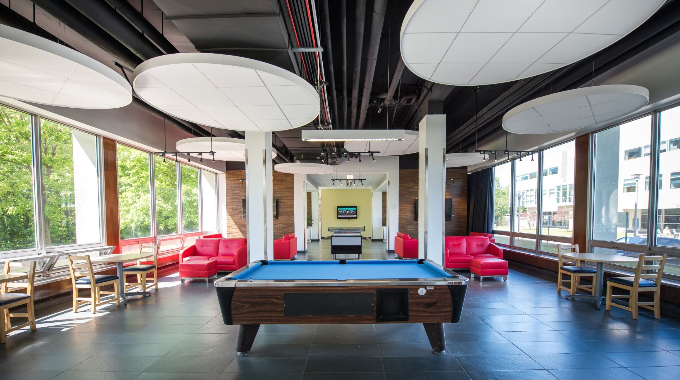 Common area with pool table